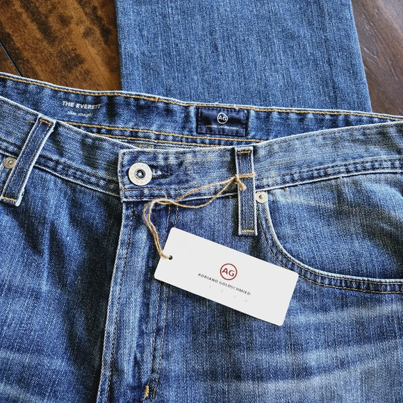 AG Adriano Goldschmied Everett Slim Straight Denim Jeans Men's Size 34 - Picture 5 of 12